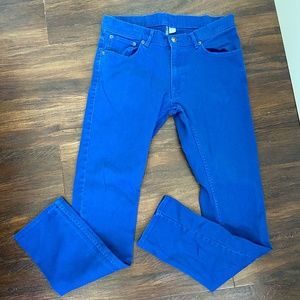 10/$15 H&M royal blue light cotton twill jeans slim leg